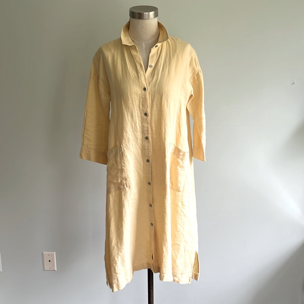 J.Jill Yellow Lined Dress
